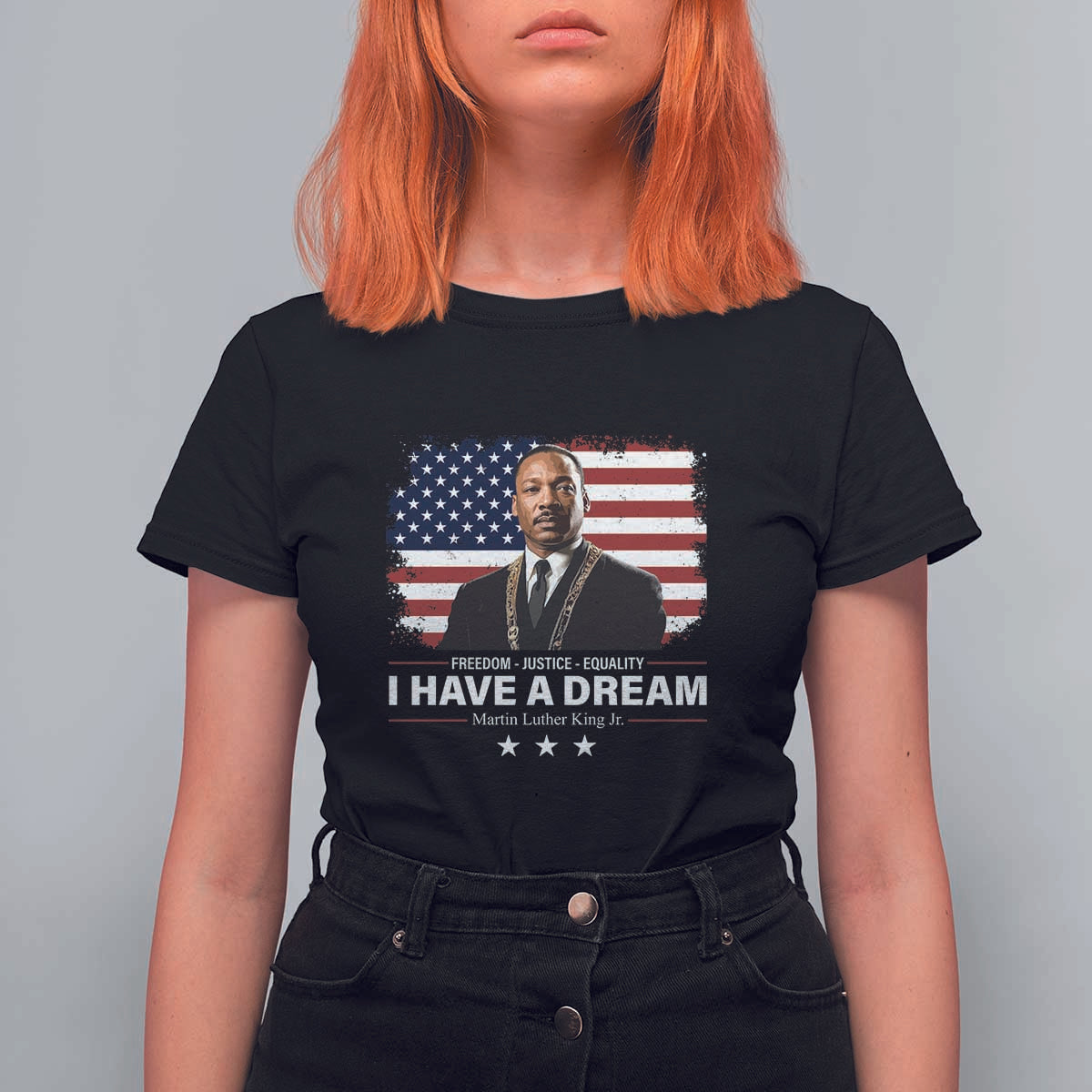 Martin Luther King T Shirt For Women I Have A Dream Freedom Justice Equality MLK Day Black History Month