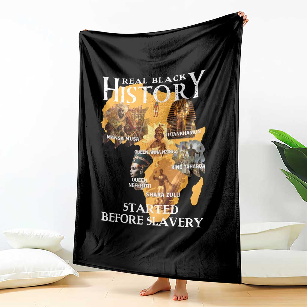 Black History Throw Blanket Didnt Start With Slavery - Wonder Print Shop