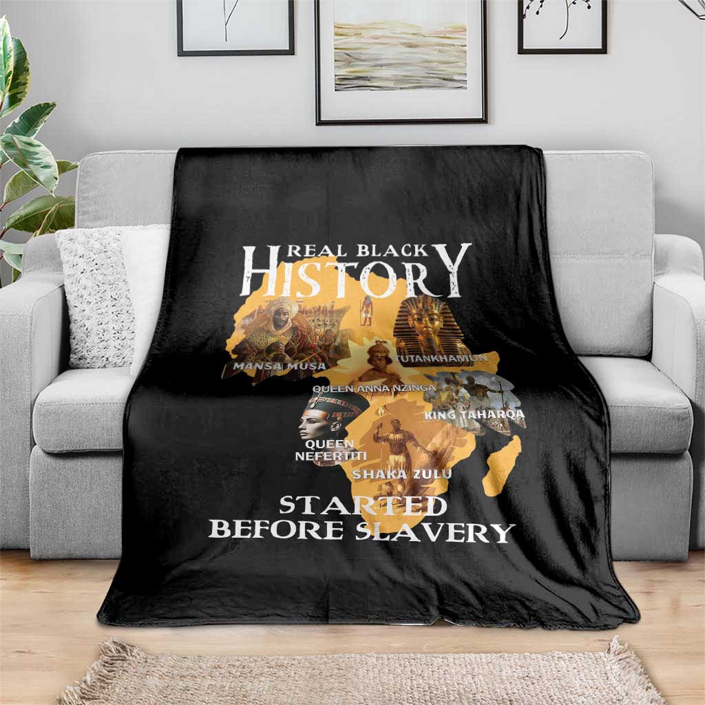 Black History Throw Blanket Didnt Start With Slavery - Wonder Print Shop