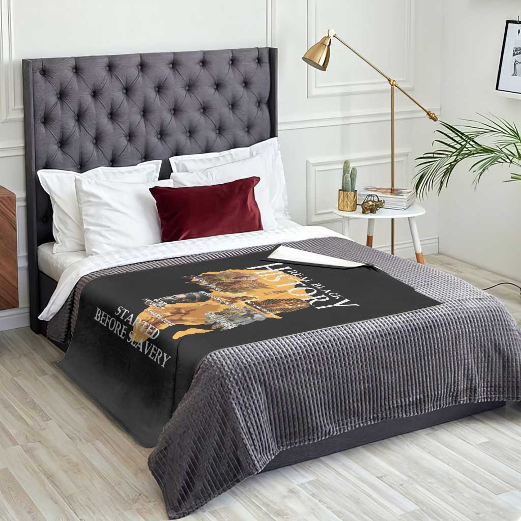 Black History Throw Blanket Didnt Start With Slavery - Wonder Print Shop