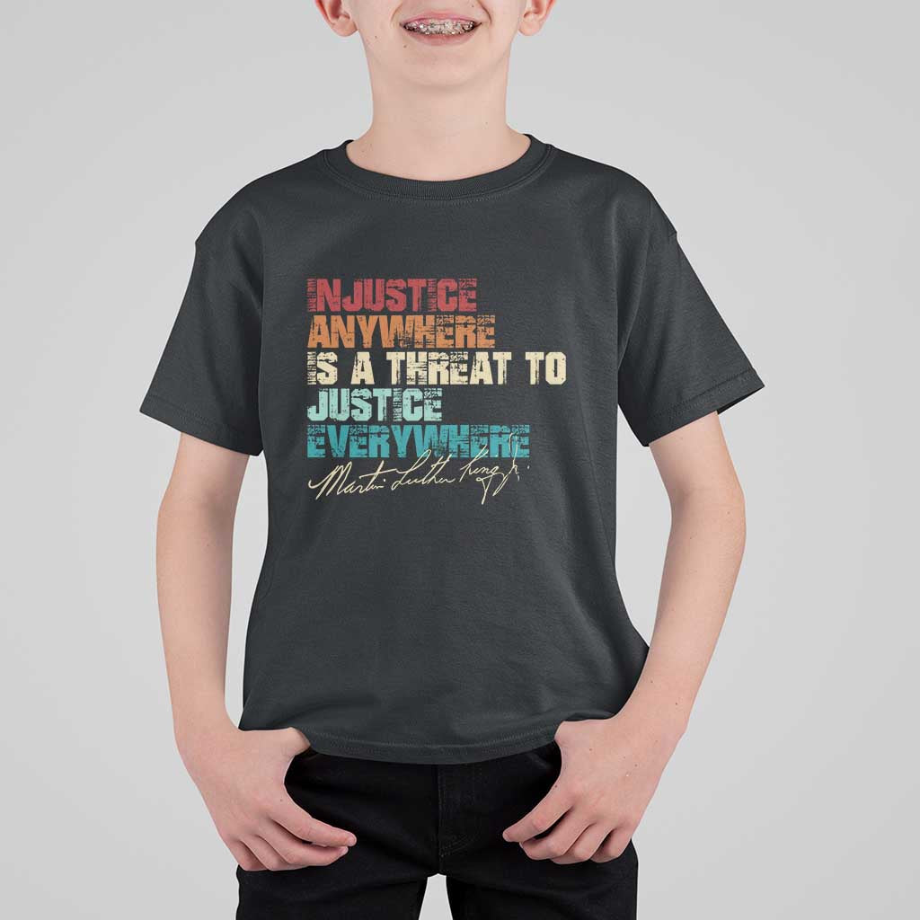 Martin Luther King Jr. T Shirt For Kid Vintage Inspirational Quote MLK Day Black History Month