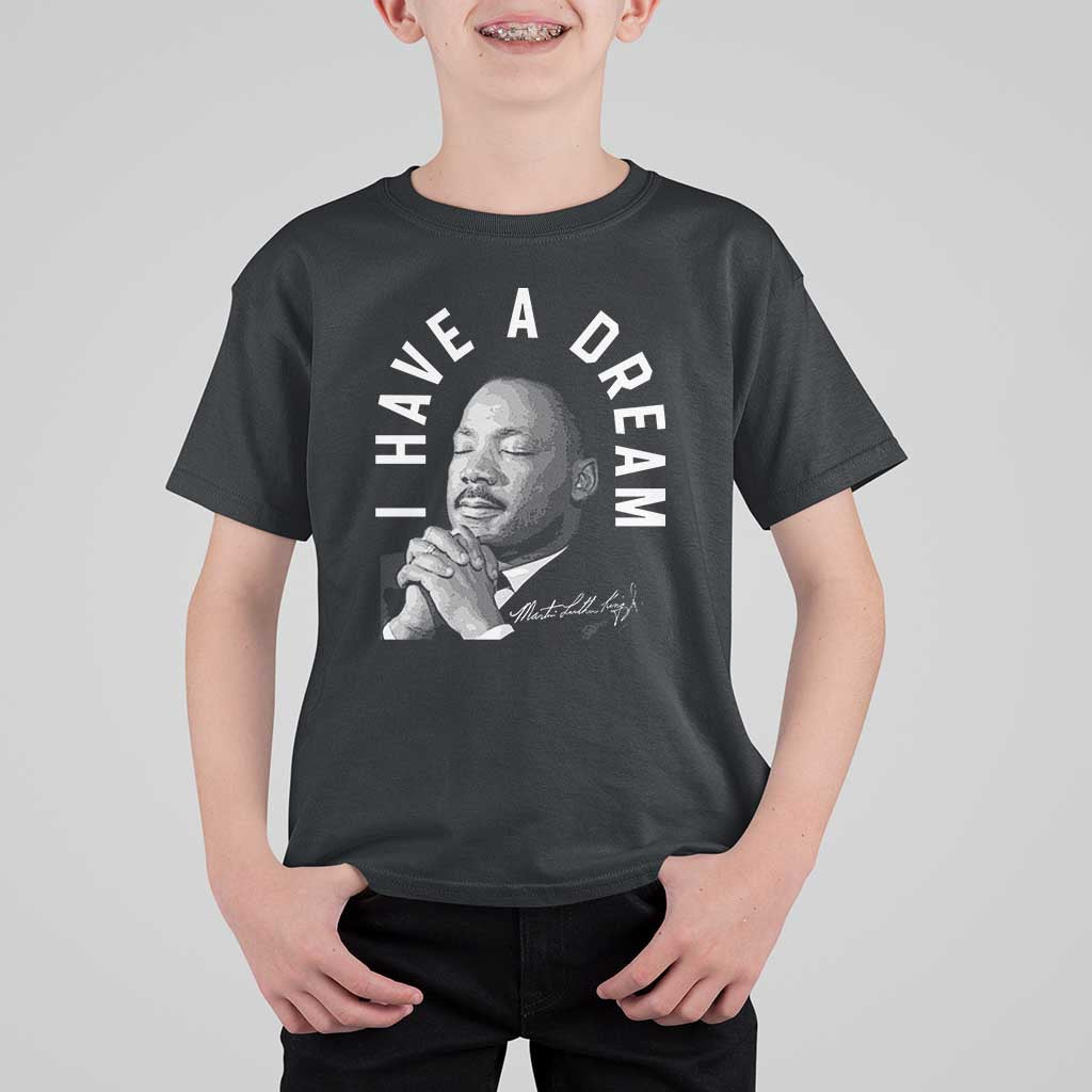 Martin Luther King Jr. T Shirt For Kid I Have A Dream Black History Month MLK Day