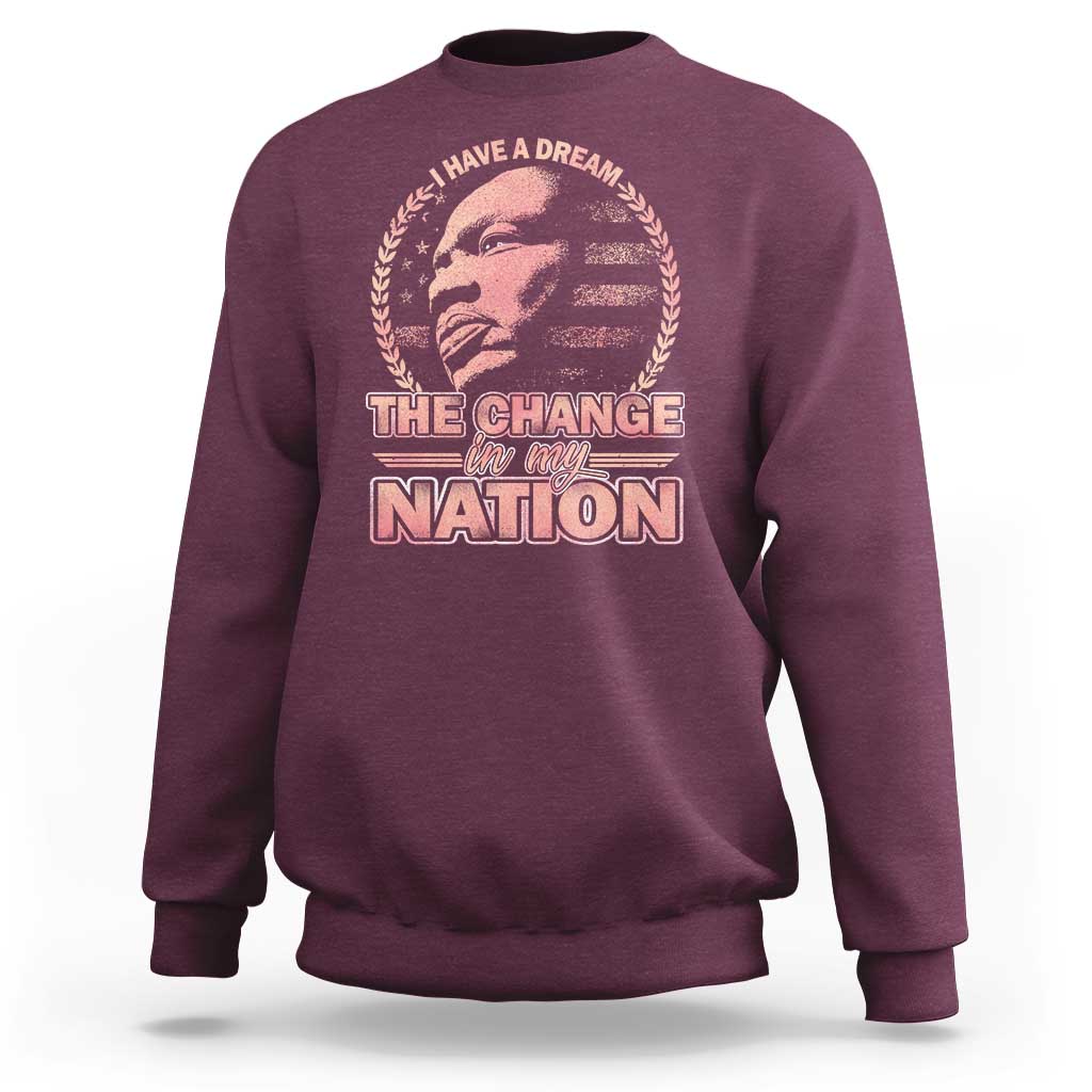 Martin Luther King Sweatshirt Retro Black History Month Civil Rights - Wonder Print Shop