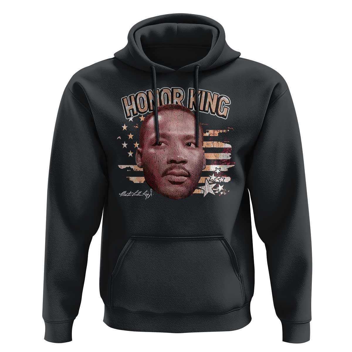 Martin Luther King Jr. Hoodie BLM MLK Day Black History Month American Flag