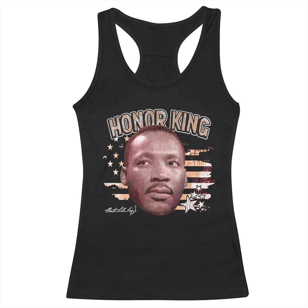 Martin Luther King Jr. Racerback Tank Top MLK Day Black History Month American Flag