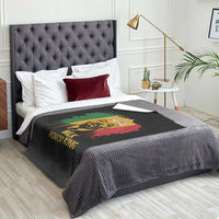 MLK Throw Blanket Honor King Civil Rights Leader Black History Month - Wonder Print Shop
