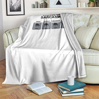 Funny Sarcastic Throw Blanket Chance Of Sarcasm Forecast Weather - Wonder Print Shop