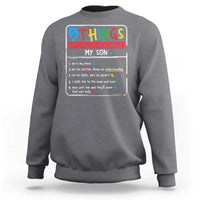 Autistic Son Autism Awareness Mom Dad Parents Sweatshirt