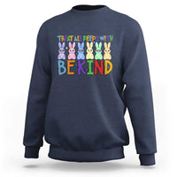 Teacher Easter Sweatshirt Treat All Peeps With Kindness Funny Bunny