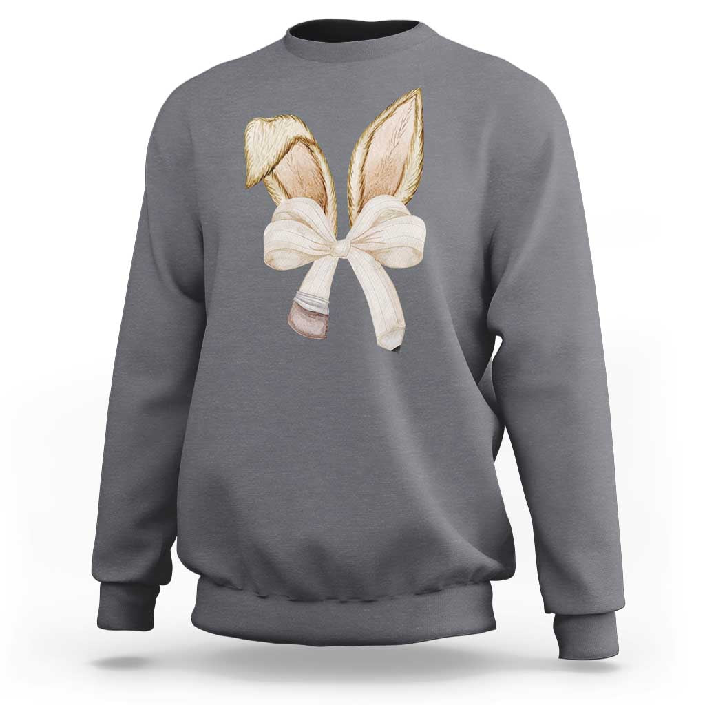Easter Teachers Bunny Coquette Ears Sweatshirt