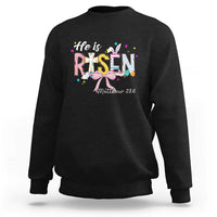 He Is Risen Sweatshirt Jesus Christian Happy Easter Coquette Cross