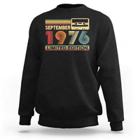 1976 September 50th Birthday Sweatshirt Retro Limited Edition 50 Year Old Gift