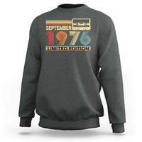 1976 September 50th Birthday Sweatshirt Retro Limited Edition 50 Year Old Gift