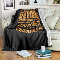 Funny Retirement Throw Blanket Funny The Legend Has Retired - Wonder Print Shop