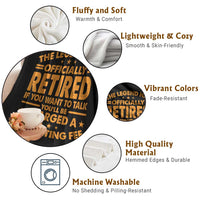 Funny Retirement Throw Blanket Funny The Legend Has Retired - Wonder Print Shop