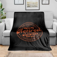 The Legend Has Retired Throw Blanket Retro Funny Retirement Gift Dad Humor