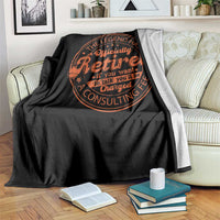 The Legend Has Retired Throw Blanket Retro Funny Retirement Gift Dad Humor