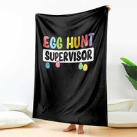 Easter Egg Hunt Supervisor Throw Blanket Funny Mom Dad - undefined