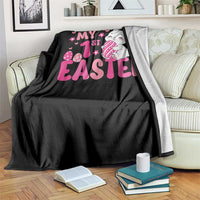 Baby First Easter Throw Blanket Cute Newborn Gift Bunny Rabbit - Wonder Print Shop