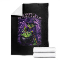 Frog Meme Throw Blanket Vintage Graphic Thats It Youre Going In The Soup