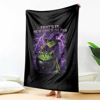 Frog Meme Throw Blanket Vintage Graphic Thats It Youre Going In The Soup