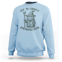 Wizard Frog Sweatshirt Funny Off to Commit Shenanigans