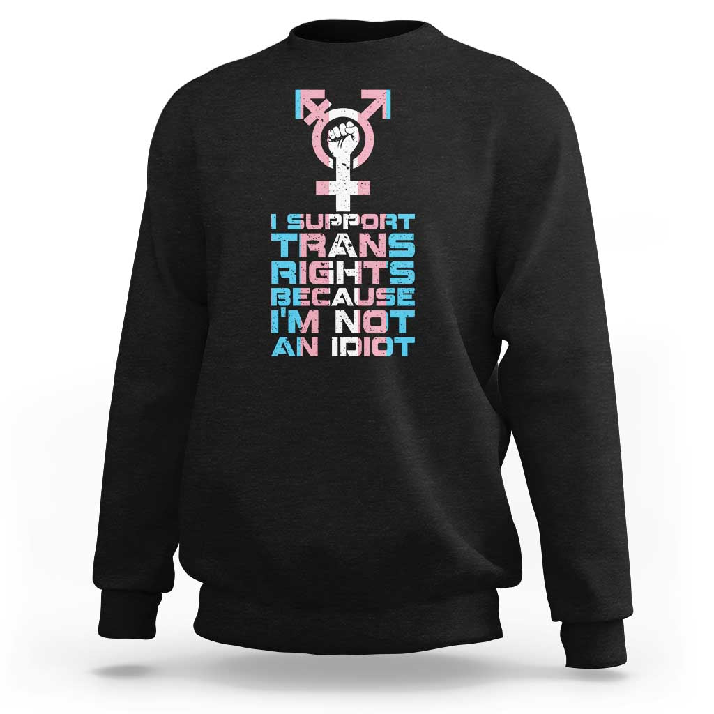 Trans Ally Sweatshirt Transgender Pride Flag Support