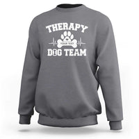 Personalized Therapy Dog Team Sweatshirt Custom Name - Wonder Print Shop