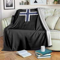 Norway Flag Throw Blanket Distressed Norwegian Norge Nordic Red White Blue Symbol