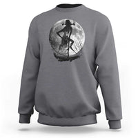 Wendigo Sweatshirt Cryptid Horror Moon Mythical Creature Halloween - Wonder Print Shop