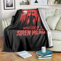 Siren Head Throw Blanket American Cryptid Lovers Boy - Wonder Print Shop