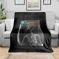 Funny Siren Head Throw Blanket Ring with Motion Meme - Wonder Print Shop