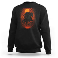 Scary Pumpkin Headless Horseman Halloween Sweatshirt - Wonder Print Shop