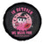 Breast Cancer Awareness Spare Tire Cover I'm A Survivor In October We Wear Pink Ghost Halloween Pink Ribbon Pumpkin