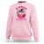 Breast Cancer Awareness Sweatshirt I'm A Survivor In October We Wear Pink Ghost Halloween Pink Ribbon Pumpkin - Wonder Print Shop