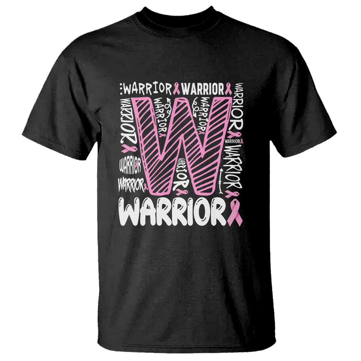 Breast Cancer Awareness In October We Wear Pink T Shirt Pink Ribbon Warriors Team - Wonder Print Shop