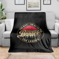 Boomers Generation Throw Blanket The Man The Myth The Legend - Wonder Print Shop