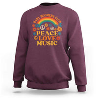 Baby Boomers Generation Sweatshirt Peace Love Music 60s Hippe - Wonder Print Shop
