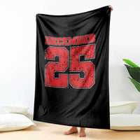 Retro December 25 Christmas Throw Blanket Vintage Holiday - Wonder Print Shop
