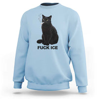 Fck Ice Smoking Cat Sweatshirt Subtle FDT Black Cat Meme