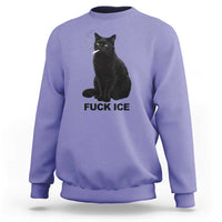 Fck Ice Smoking Cat Sweatshirt Subtle FDT Black Cat Meme