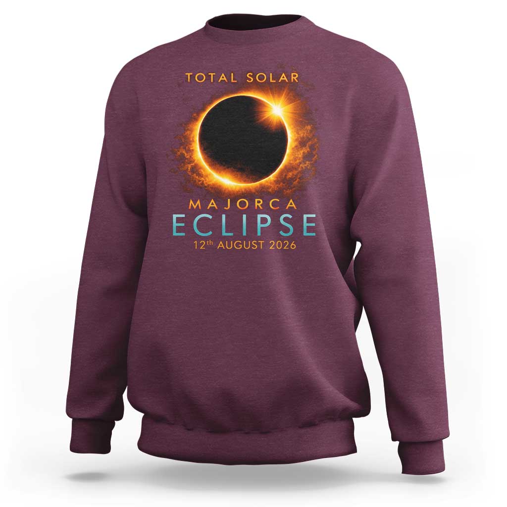 Total Solar Eclipse Sweatshirt 12th August 2026 Majorca Totality