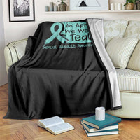 Sexual Assault Awareness Throw Blanket In April We Wear Teal