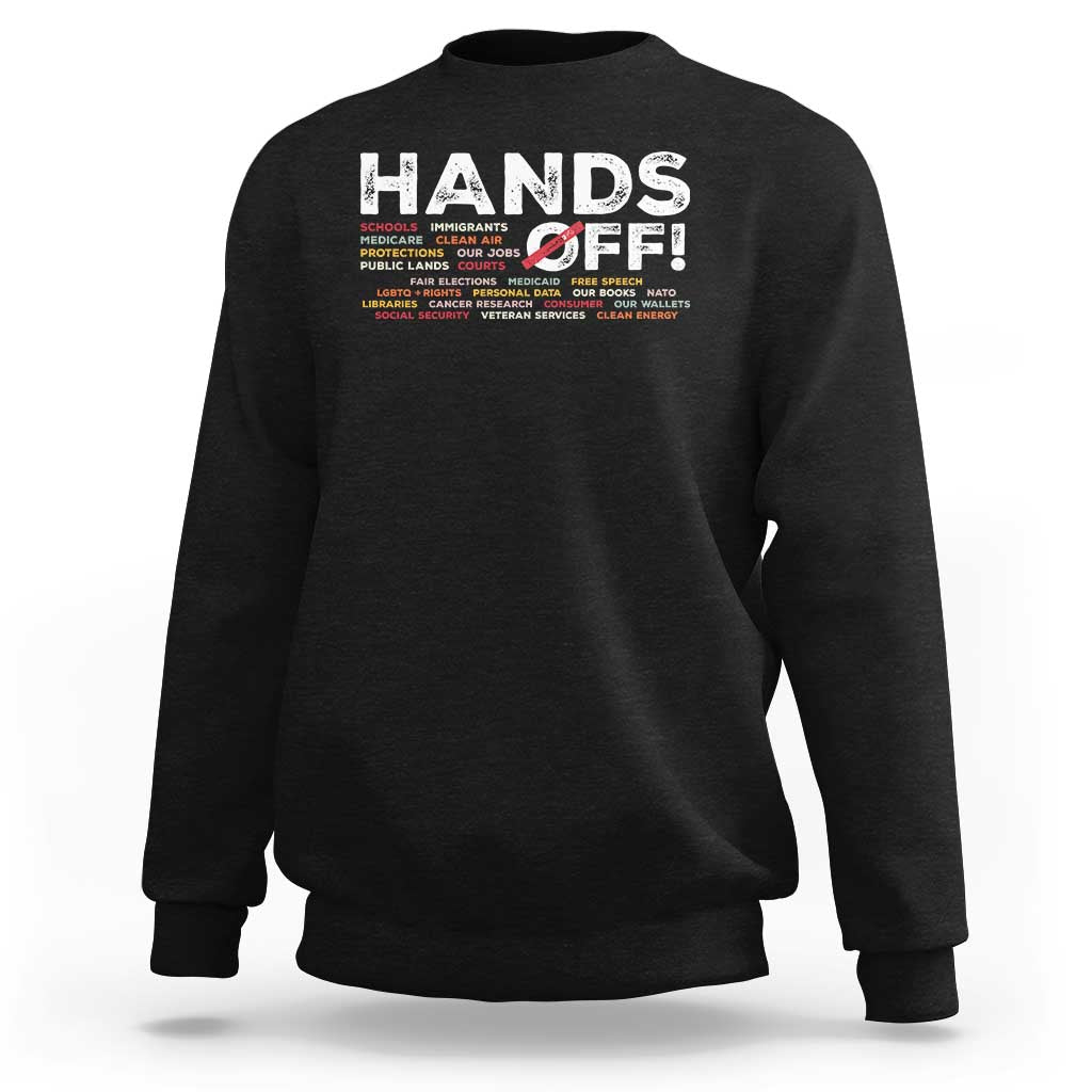 Hands Off Sweatshirt Social Security And Medicare Protest