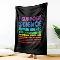 I Support Progressive Liberal Democratic Causes Protest Throw Blanket