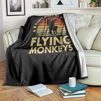 Vintage Retro Dont Make Me Get My Flying Monkeys Throw Blanket - Wonder Print Shop