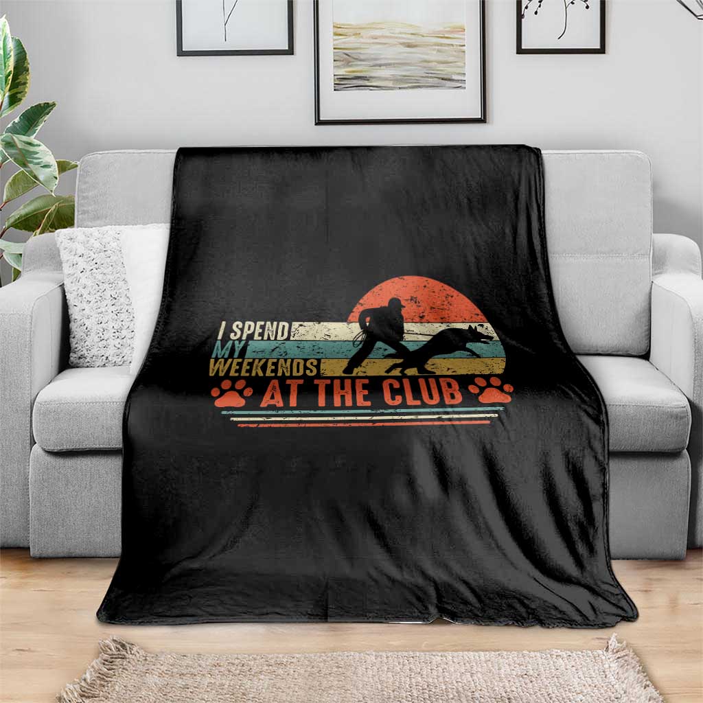 Funny IGP Bite Work Throw Blanket Schutzhund Dog Training - Wonder Print Shop