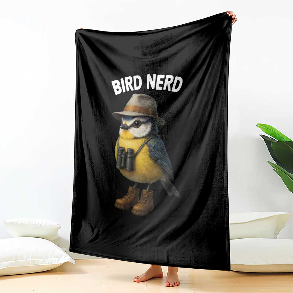 Bird Nerd Throw Blanket Funny Birding Bird Lover Watcher Twitcher - Wonder Print Shop