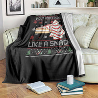 Debbies Christmas Tree Cake Throw Blanket Out Here Lookin Like A Snack - Wonder Print Shop