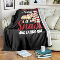 Torn Between Looking Like A Snack Or Eating One Christmas Throw Blanket Debbies Tree Cake - Wonder Print Shop